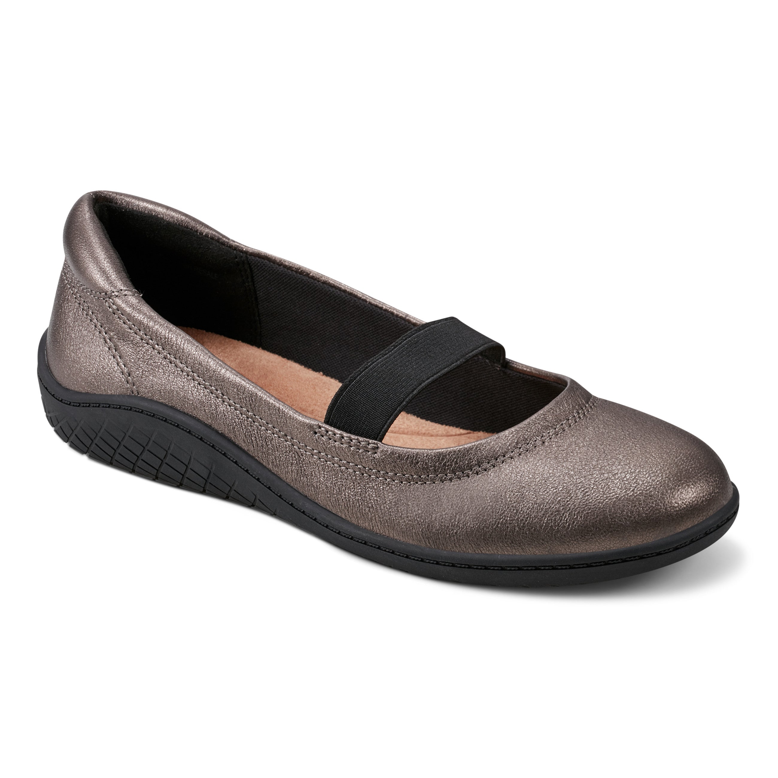 Golden Mary Jane Casual Ballet Flats